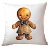 New Christmas Pillowcase High-end Light Luxury Black Gold Color Printing Home Cushion Pillowcase