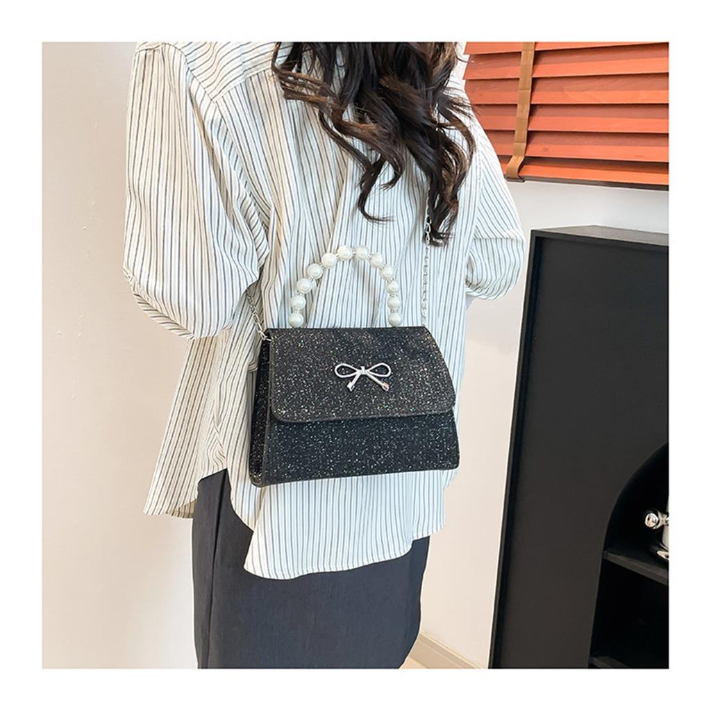 Pink Tote Bowknot Bags Women Single Shoulder Crossbody Bags Niche Fashion Cute Small Square Bag