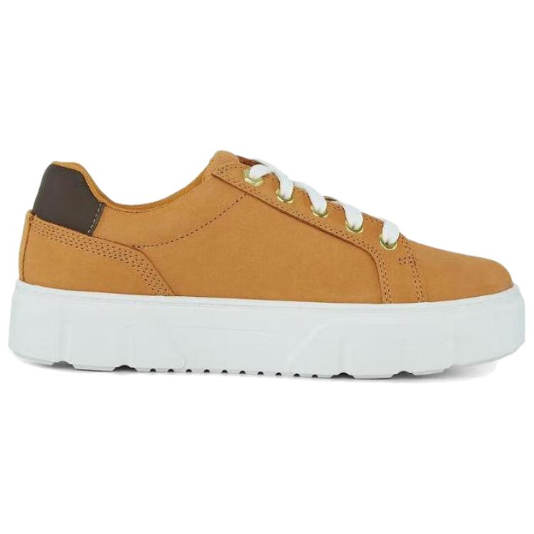 Timberland Laurel Court Low Lace Up Comfortable Versatile Slip Resistant Durable Low Top Sneakers Women Sneakers Orange A64GZ754