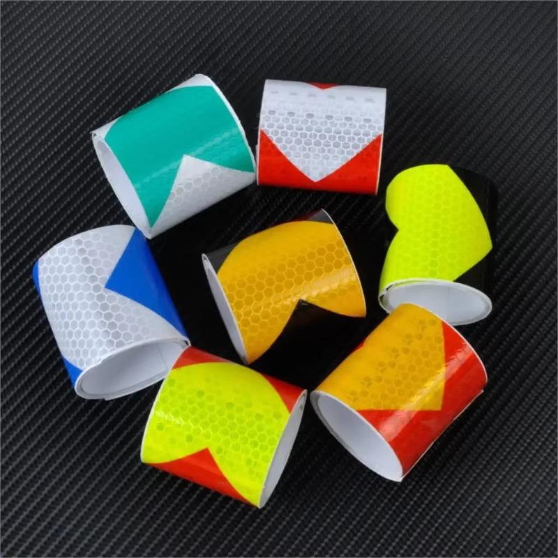 5*300cm Reflective Adhesive Tape Sticker Arrow Reflective Tape Safety Caution Warning For Truck Motorcycle Bicycle Car Styling