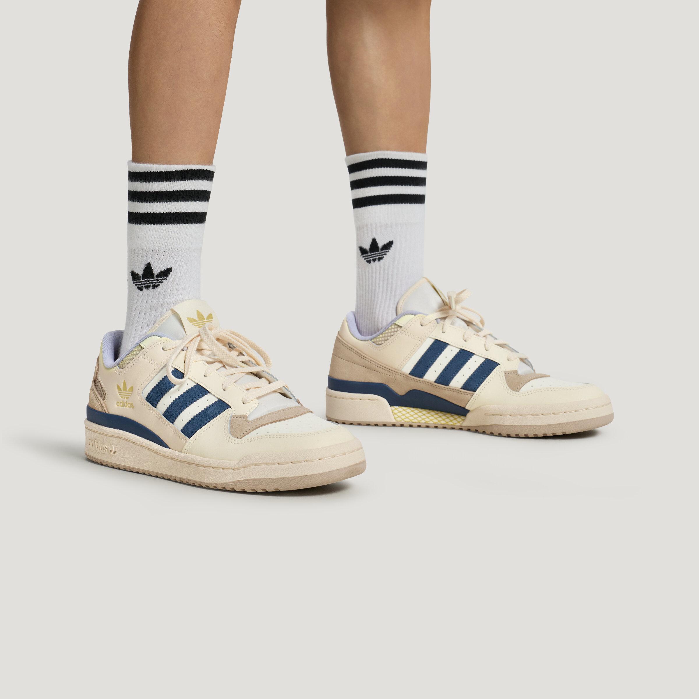 Adidas Originals FORUM CL Skateboard Shoes Unisex Low Top Light Beige 42