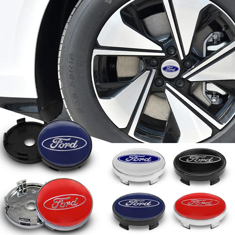 4Pcs 60MM Car Styling Center Wheel Cap Hub Rim Cover Sticker Emblem For Ford Focus Mondeo Mustang Fiesta Kuga MK2 Everest Escape