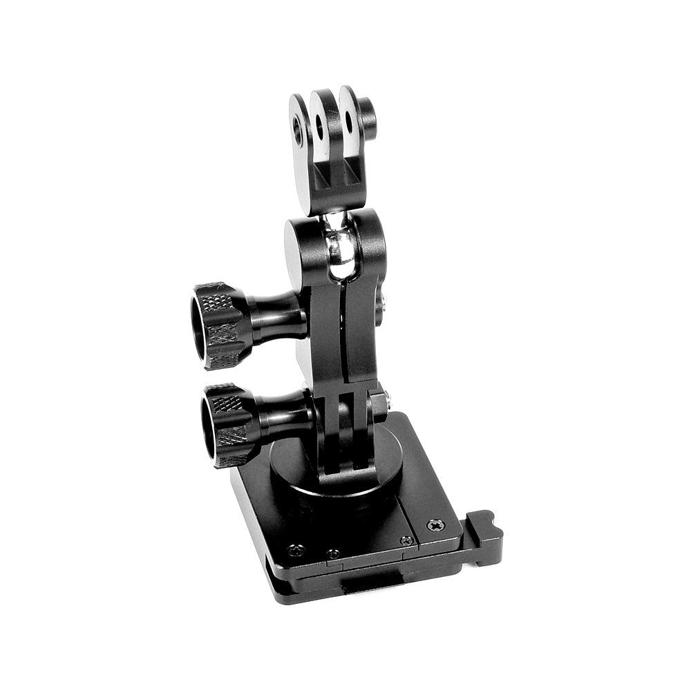 GoPro Helmet Mount Kit: Universal Aluminum Alloy Bracket for HERO 10 чёрный