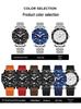 OFNS Men's Rotating Bezel Quartz Watch: 3D Numerals, Waterproof, Steel Strap, Ideal for Business & Commuting
