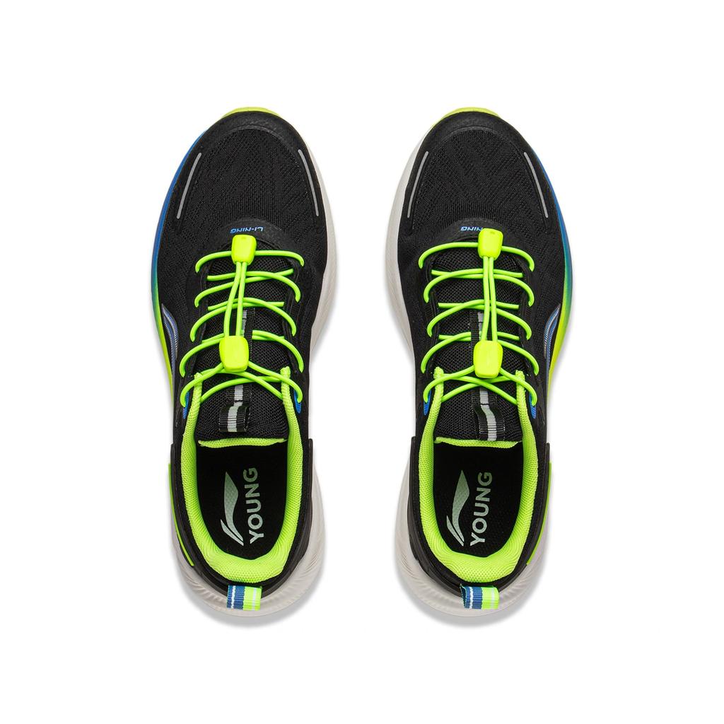 Li Ning Kinder Bequeme Vielseitige Laufschuhe Kinder Laufschuhe Schwarz YKFV068-11