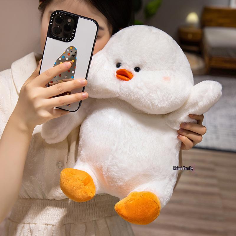 Genuine Doudou Plush Toy: Rabbit, Duckling, and Bear - Soft and Cute Bed Pillow Rag Dolls for Girls