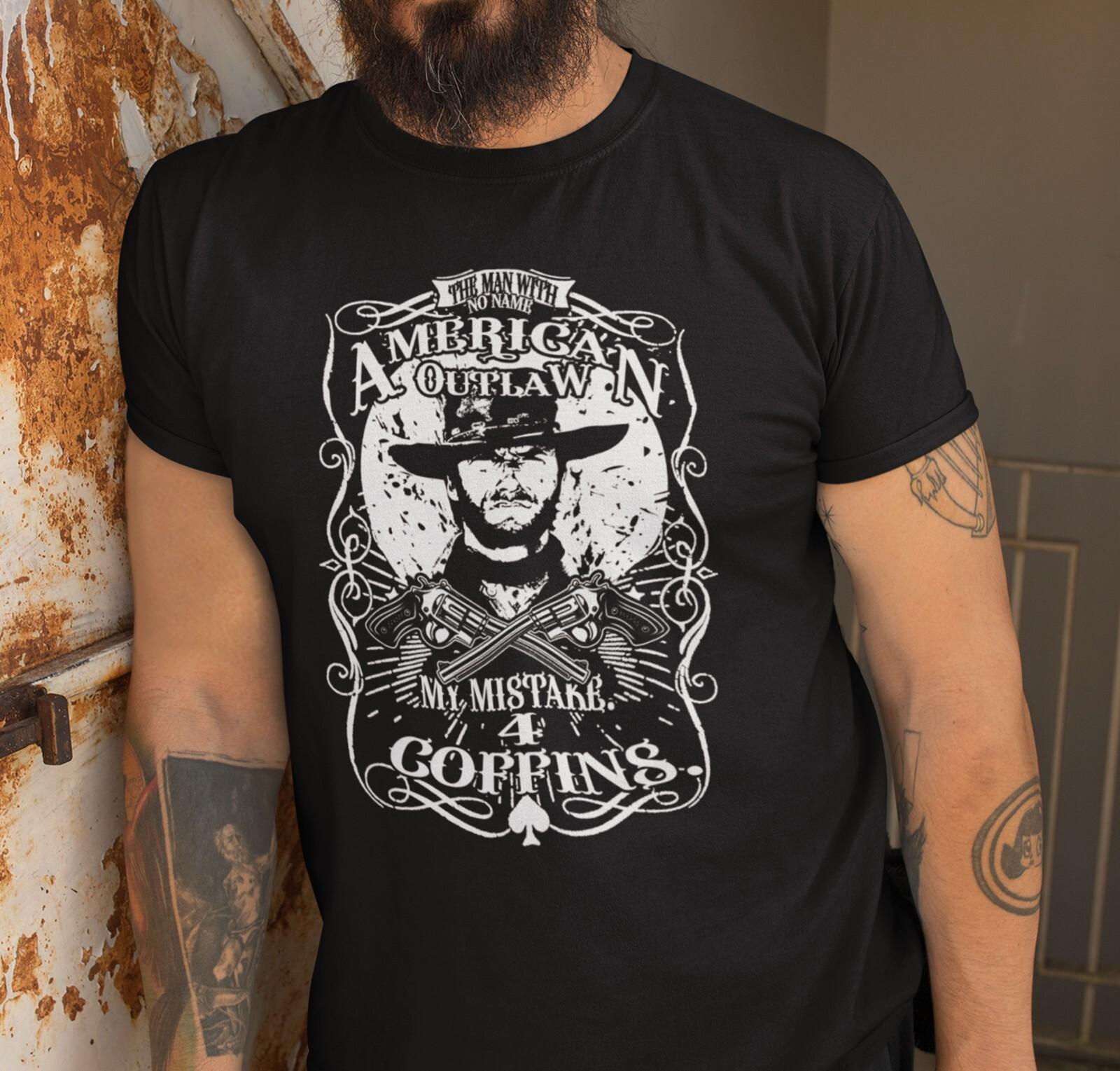 Clint Eastwood T-shirt Fistful Of Dollars Cowboy Shirt The Outlaw Josey Wales XXL