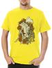 Indian Chief Gear And Roses Men's T-Shirt Mens Womens Tees Top Native American Chief Indian