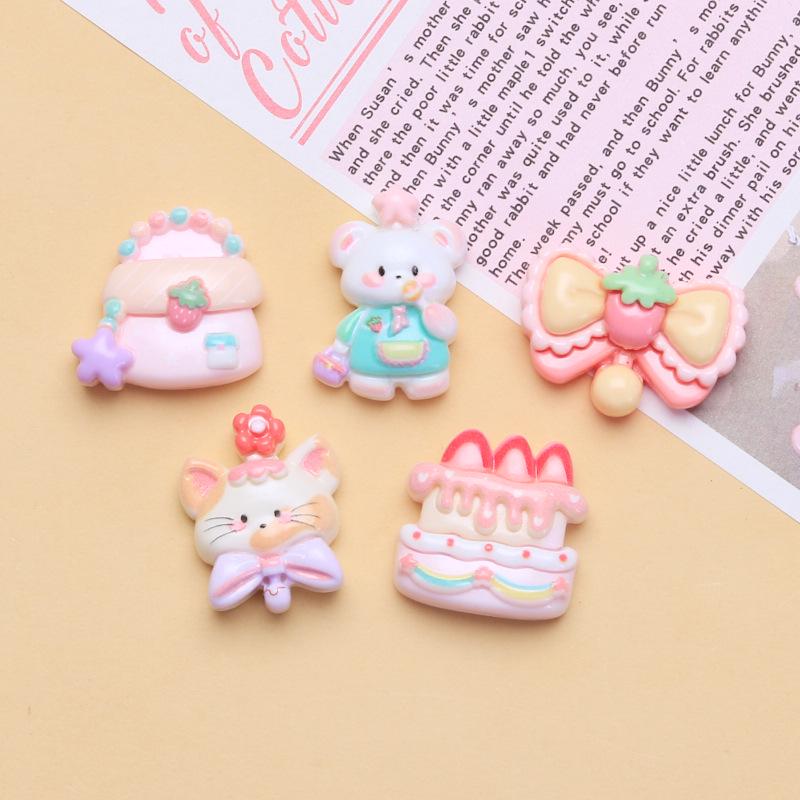 Pink Sweetheart Series: Cream Resin Shoe Buckles & DIY Jewelry Accessories