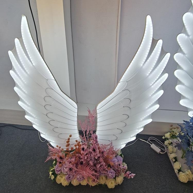 Luminous Iron Butterfly Wings for Wedding Decor - Guiding Light Props