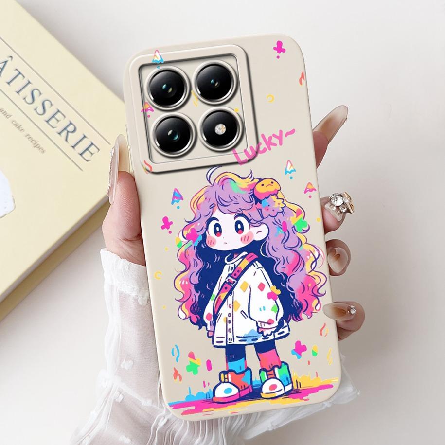 For Xiaomi 14T Pro Case For Xiaomi 14T Phone Case Cute Panda Rabbit Luxury TPU Protective Skin Cover For Xiaomi Mi 14T Pro Coque