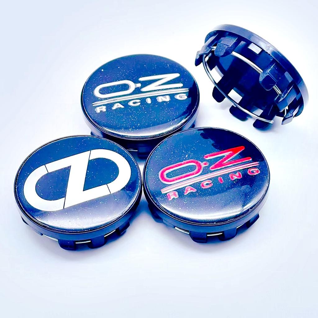 4 szt. 59 mm Stylizacja Samochodu OZ Racing O.Z Logo Dekielki Środkowe Piast Kół Samochodowych Naklejka Ozdoba Pokrywy Felgi Odznaka Emblemat Akcesoria Samochodowe