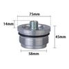 Auto Aluminum Conversion of Oil Filter Adapter Oil Sandwich Plate Billet Aluminum for Smart Fortwo 450 Models SW6-SI