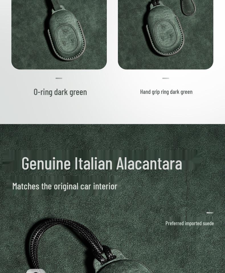 Nio Schlüsselhülle: Kompatibel mit ET5, ET7, ES6, ES7, ES8, EC6 - Nubuk Auto Schlüsselhülle mit Schnalle