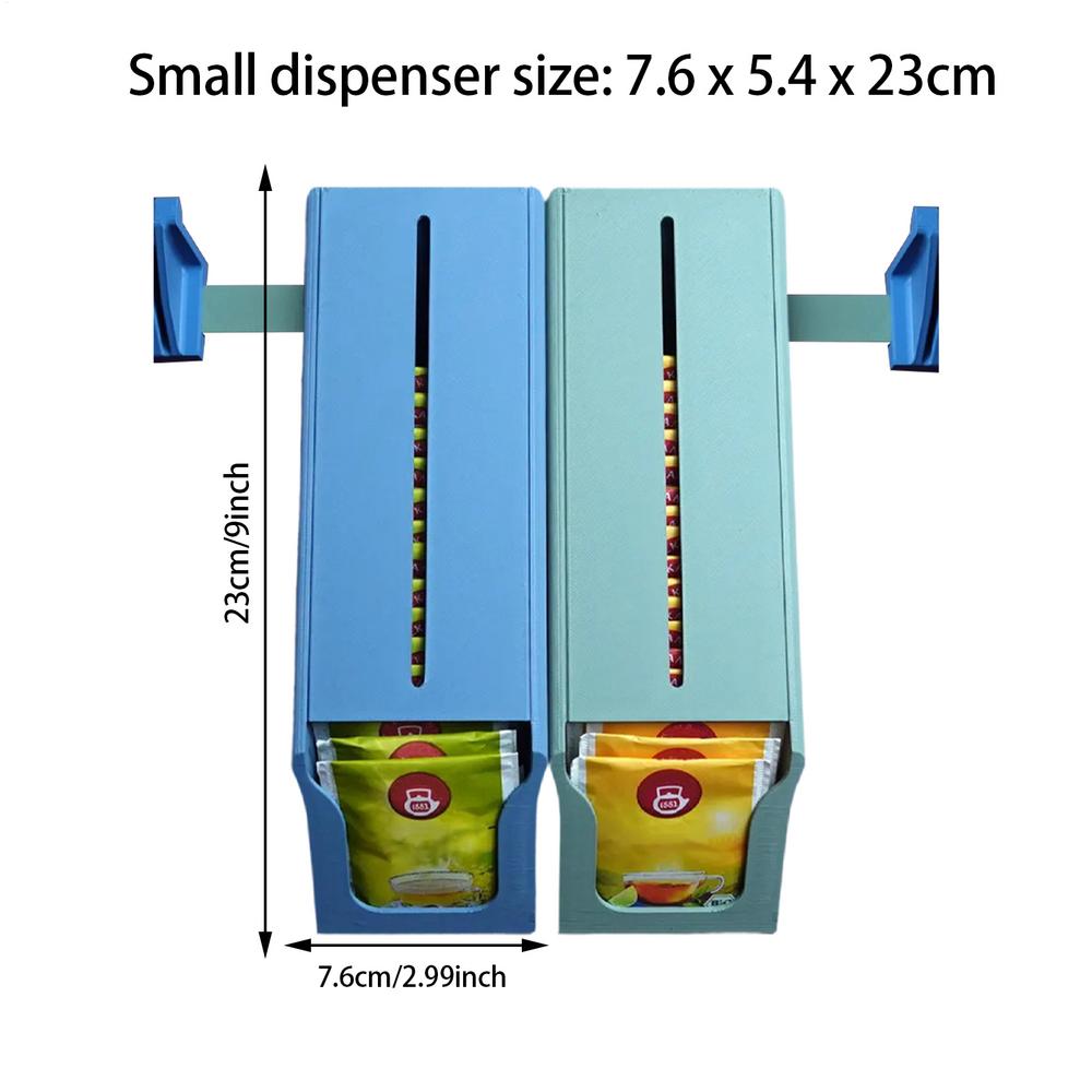

Настенный держатель для чайных пакетиков, контейнер для чайных пакетиков, 2x кухонный органайзер, хранение на столешнице, органайзер для дома, студии, ресторана, кофе