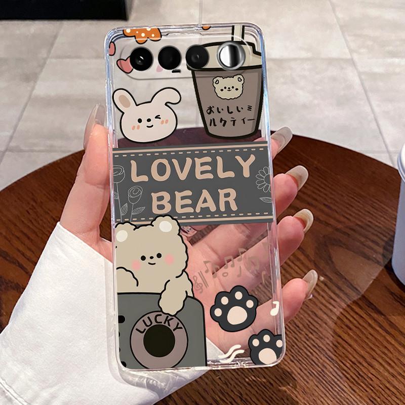 Jelly Casing For Realme 16 5G Coque Capa Clear Silicone Soft TPU Back Cover Cute Cat Rabbit Heart Protective Case Fundas
