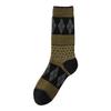 Women's Retro Argyle Mid-Calf Socks - Autumn/Winter Ethnic Style