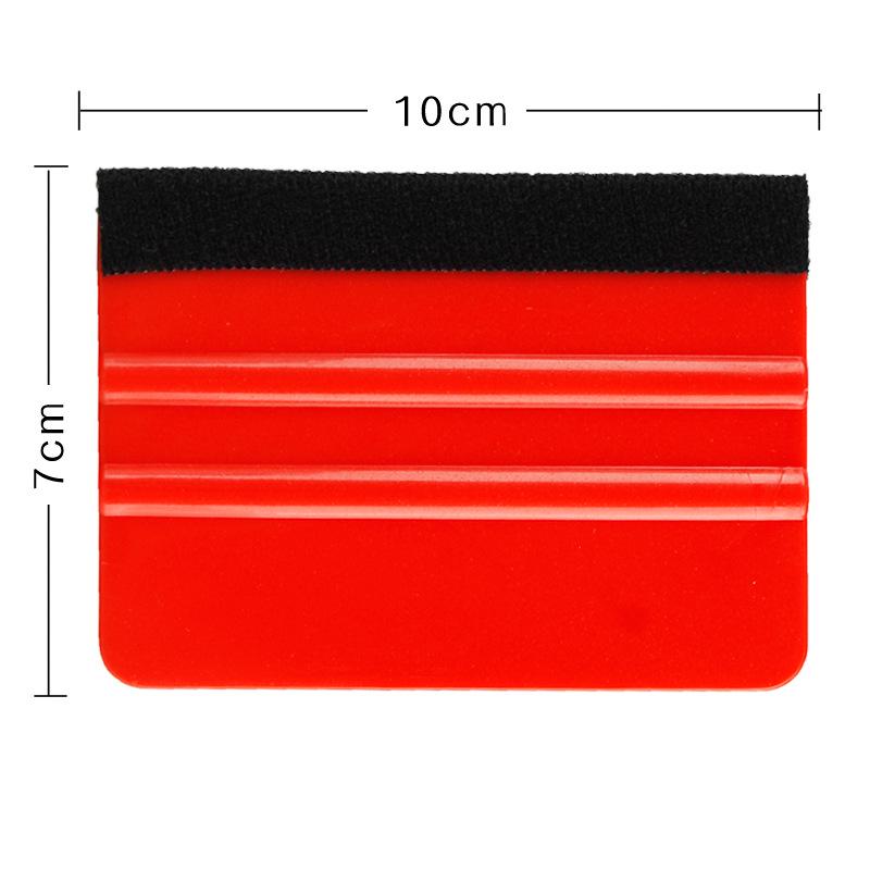 Anti-Scratch Car Film Scraper & Installation Tool with Cloth Sticker