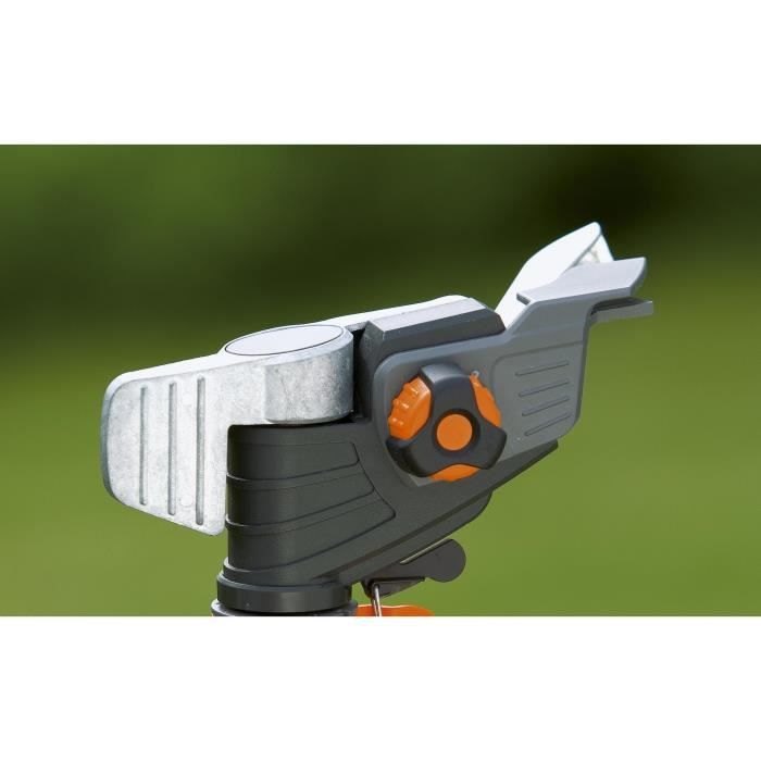 GARDENA Arroseur-canon Sur Pic Premium – Portée Réglable 12.5m Max – Superficie Max 490m² – Jardin XL – Garantie 5 Ans (8136-20)