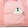 Training bag, travel, sports, hand luggage, large, tourist, pink