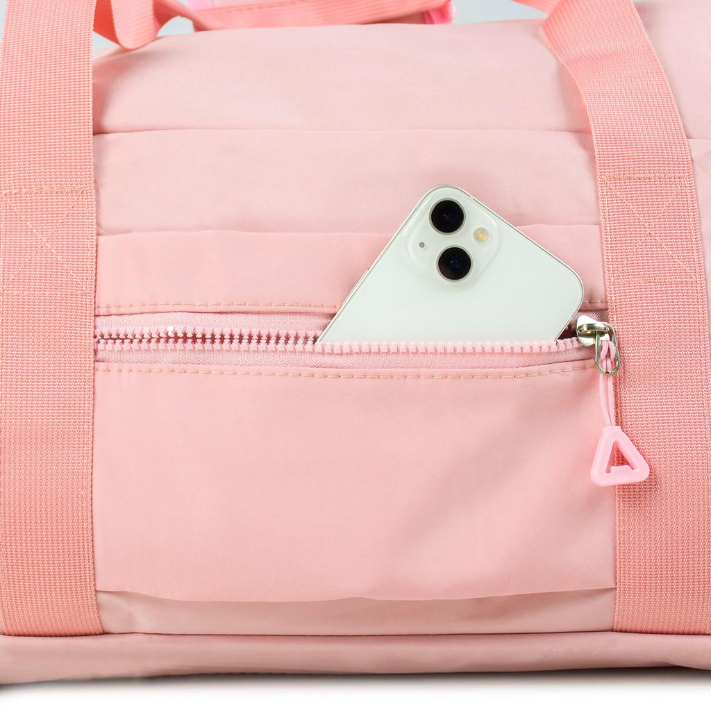 Training bag, travel, sports, hand luggage, large, tourist, pink