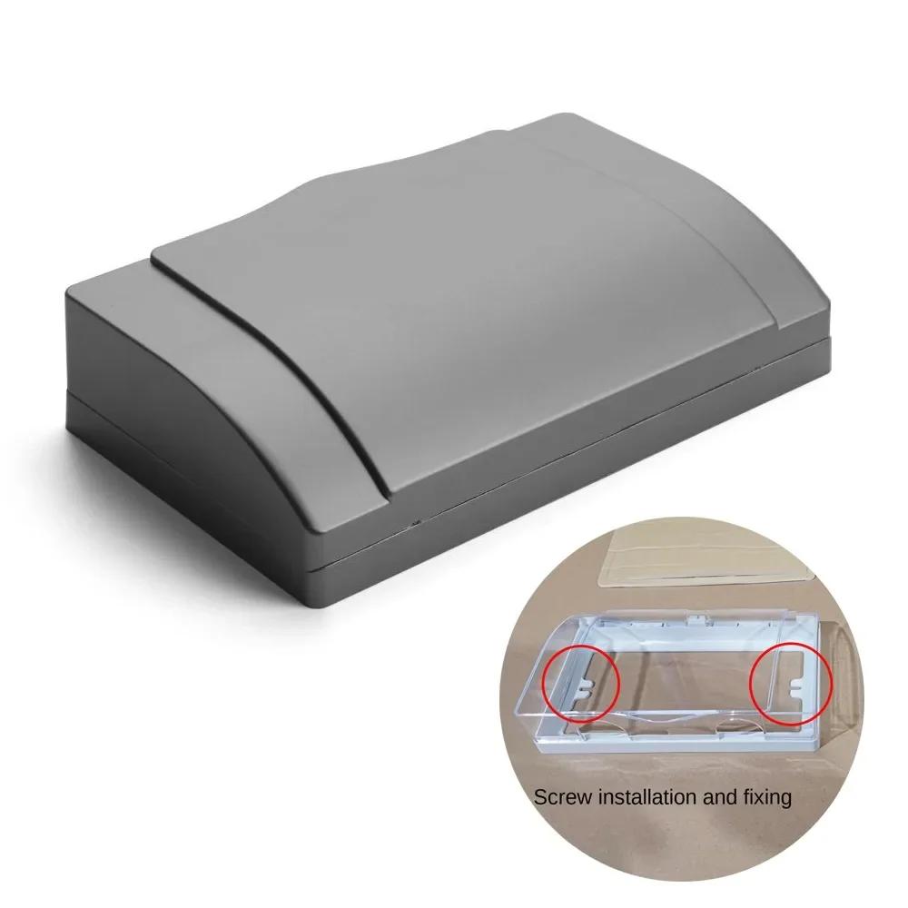 Plastic Switch Protection Box Double Sockets Waterproof Electric Plug Cover Transparent 86 type Socket Splash Box
