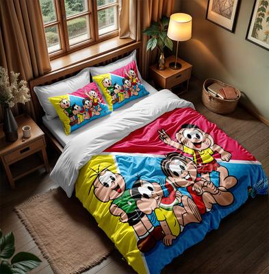 Brasile Turma da Monica Set Copripiumino senza lenzuolo King Queen Matrimoniale Completo Singolo Set di Biancheria da Letto