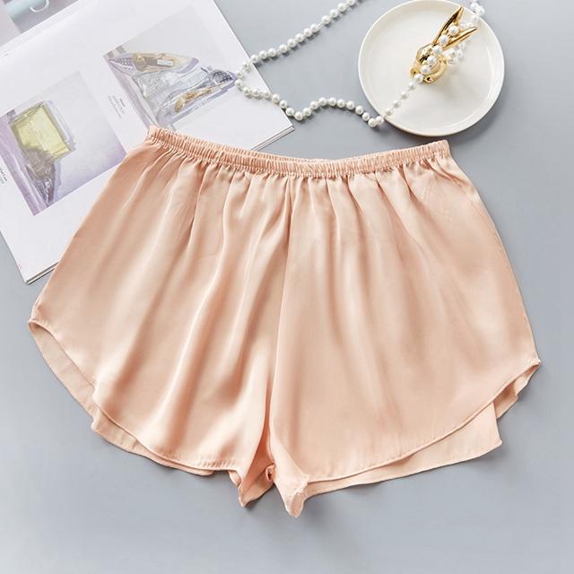 Womens Ice Silk Short Safety Shorts Under Skirt Shorts For Women Summer Loose Homewear Wide Leg Pants Women Pant Knickers Colors