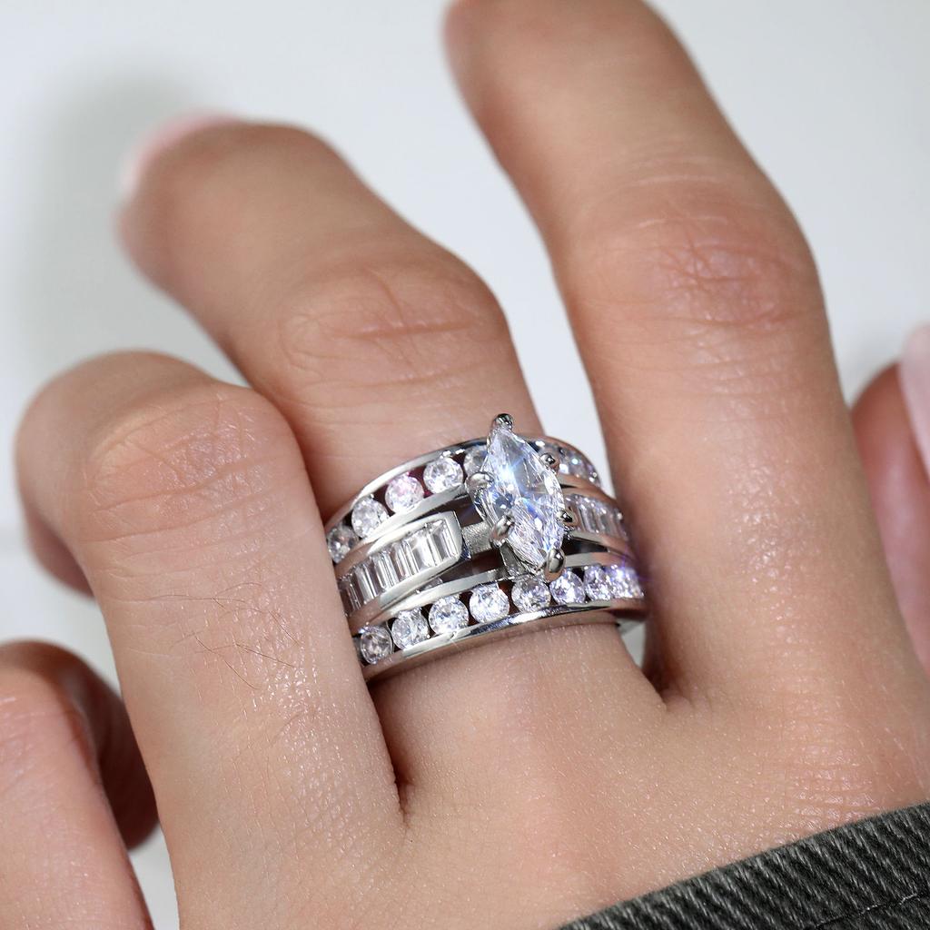 Supply, Copper Zircon Women'S Rings, Popular Fashion Engagement Jewelry