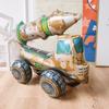 3D Assembly Boy Car Tank Engineering Vehicle Excavator Aluminum Film Toy Balloon Birthday Decoration Scene Layout