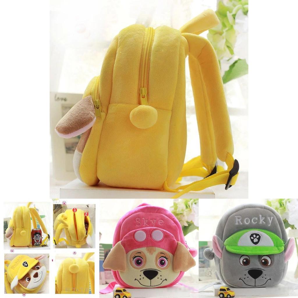 Paw Patrol Plush Backpack Soft Shoulder Bag For Kids Children Schoolbag Gift