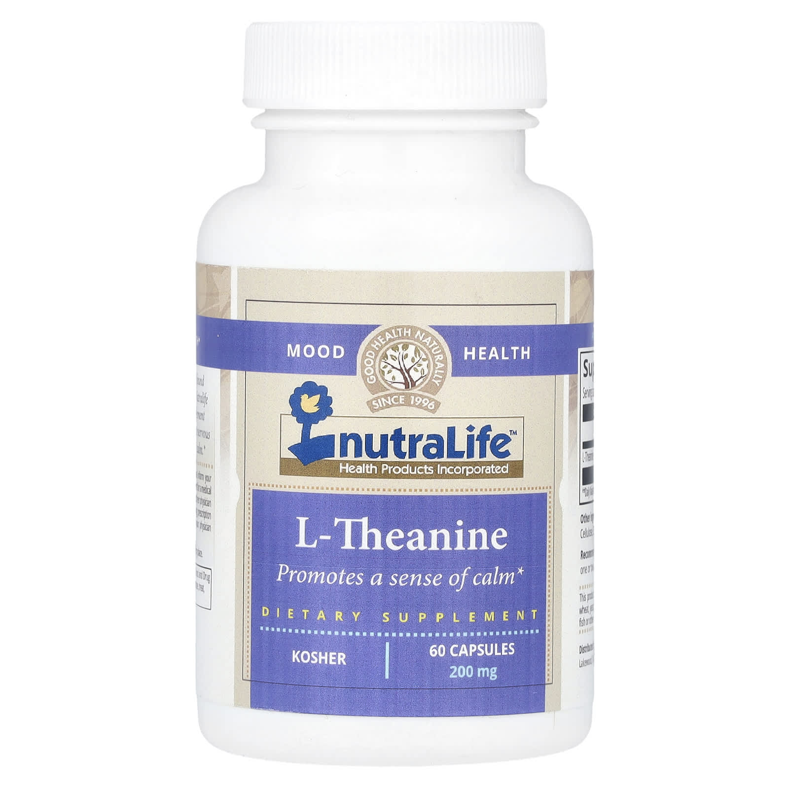 

L-Theanine, 200Mg, 60 Capsules