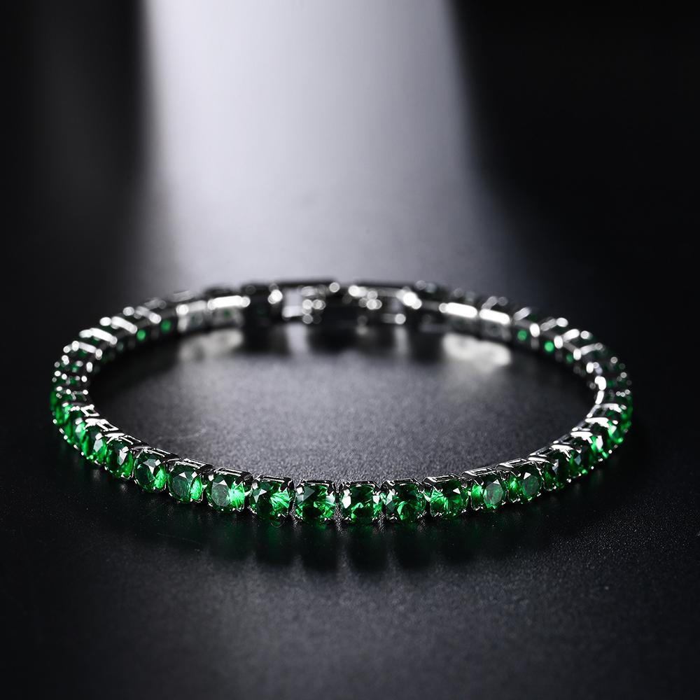 4mm Micro-inlaid Zircon Tennis Bracelet for Women  New Men Bracelet Homme Jewelry Accessories Wholesale