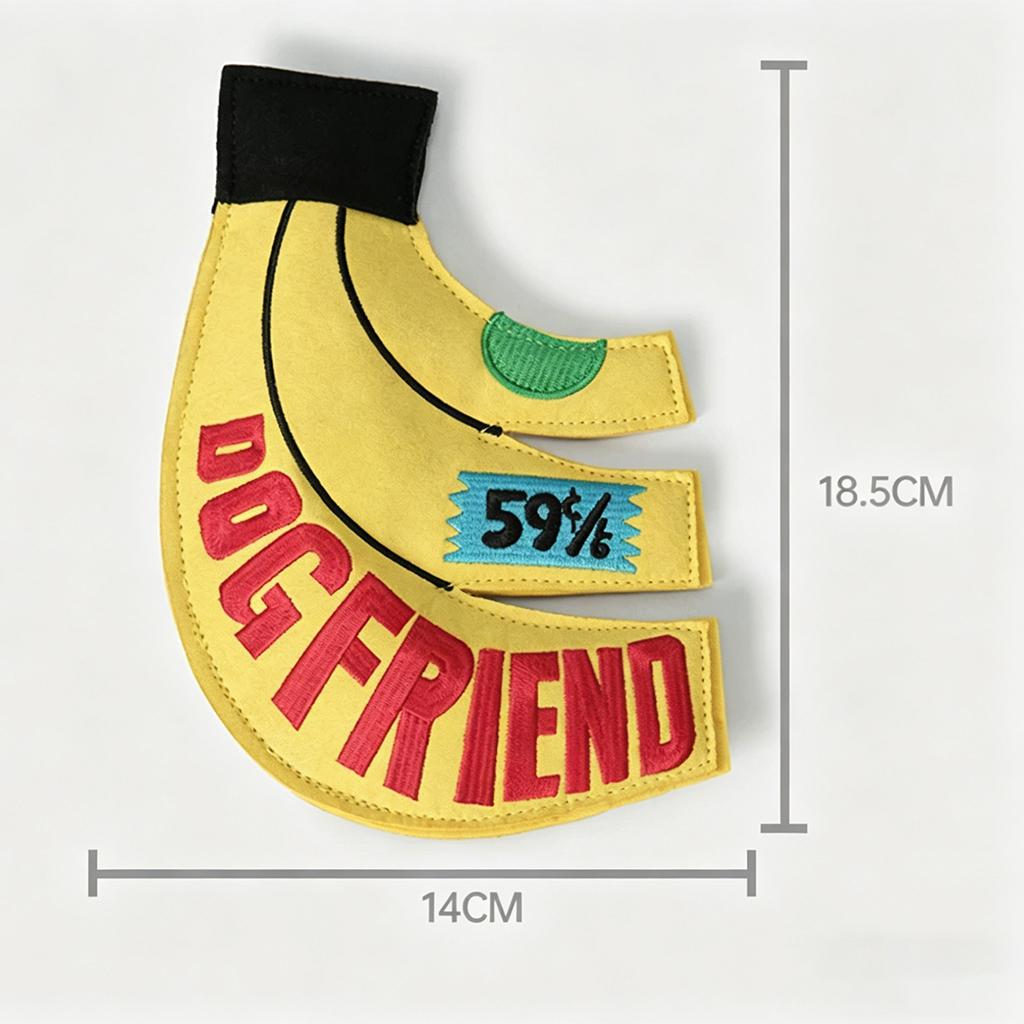 Banaanvormige Piepende Hond Frisbee Kauwspeeltje Interactief Huisdier Tandenpoets Speelgoed voor Kleine Middelgrote Honden Huisdier Accessoires