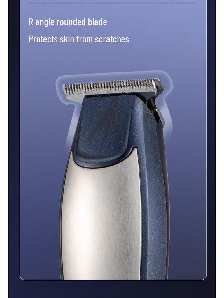Rechargeable Silent Electric Hair Clipper with Digital Display - Edge & Oil Head, Ideal for Home Use & Hair Salons.