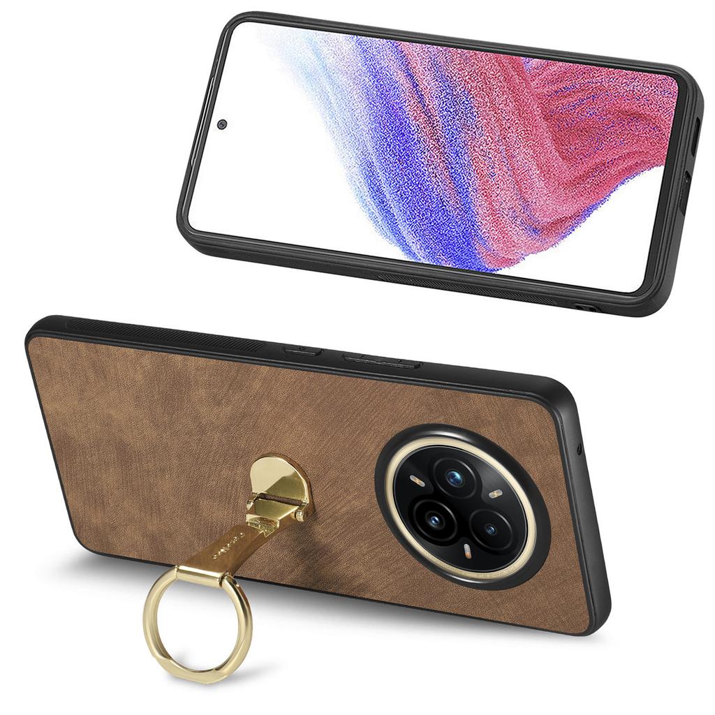 Pro Realme 14 Pro 5G Pouzdro CASENEO D22 Skládací Stojánek Retro Kožený Zadní Kryt Telefonu