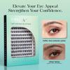 Individual Lashes Cluster C Curl Mix Lash Clusters 3D Wispy DIY Eyelash Extension 0.1mm Super Thin Band Resuable Natural Lashes