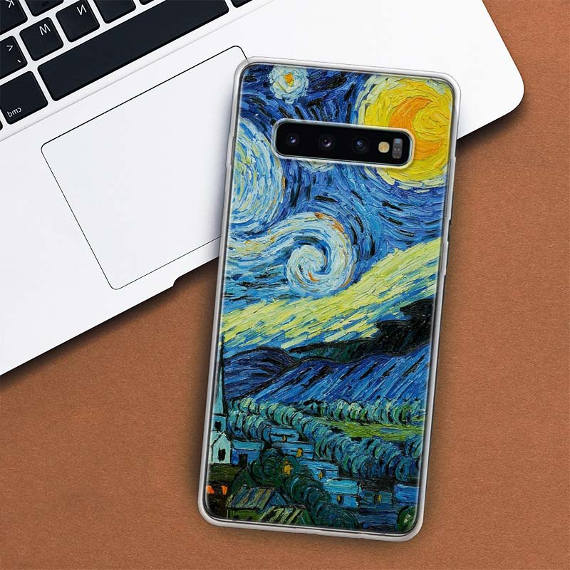 Van Gogh Olejomalba Pouzdro na telefon Pro Samsung Galaxy M21 M12 M31S M32 M51 M52 Note 20 Ulte 10 Plus 9 8 J4 J6 + J8 M11 F52 F62