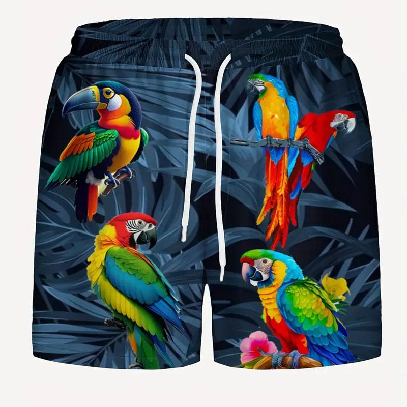 Summer Comfortable 3D Digital Printed Men's Beach Shorts Quick Drying Suitable for Beach Activities