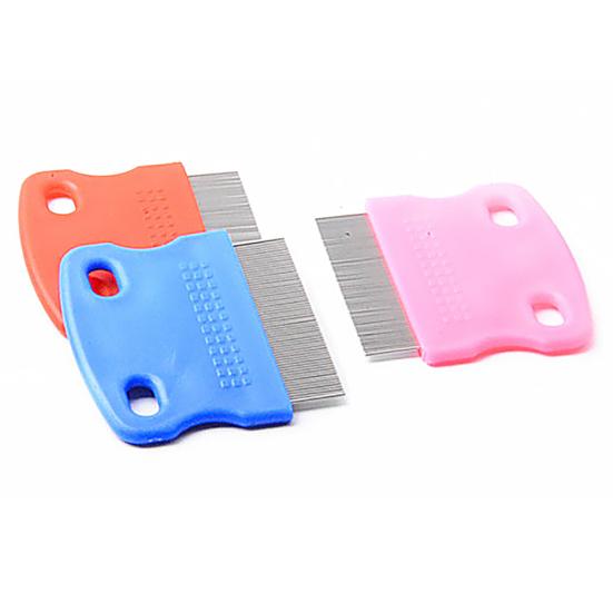 

Гребень из нержавеющей стали для вычёсывания блох и массажа домашних питомцев 2pcs