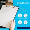 6pcs Clip Pad, A4 Binder with Loose-Leaf Writing Board Metal Folder Suitable for Note Paper, Documents and Drawings
