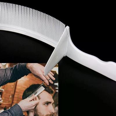Curved Shaver Hair Clipper Cutting Comb Barber Flat Top Comb With Ruler Anti-Static Salon Cutting Comb Hairdressing Brush