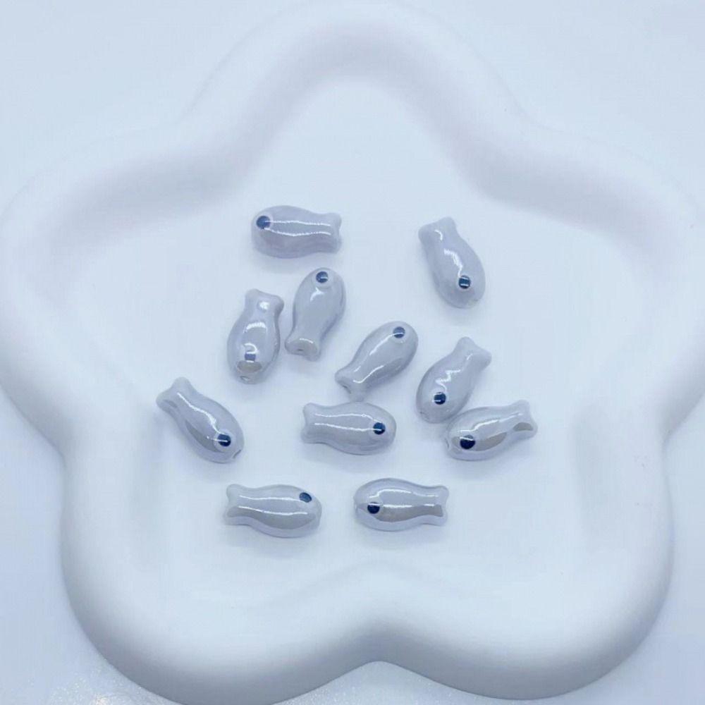 10Pcs Handmade Craft Ceramic Spacer Loose Beads Ceramic Jewelry Making Material  Gift