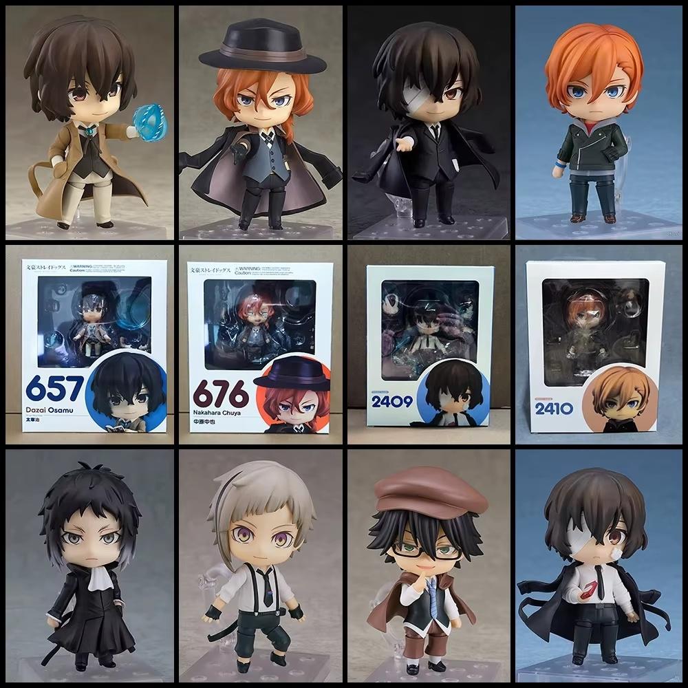 New Bungo Stray Dogs Anime 893# Nakajima Atsushi Dazai Osamu Edogawa Rampo Figures Toy Cartoon Model Movable Doll Xmas Gift