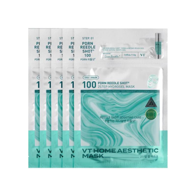 

[VT Cosmetics] PDRN Reedle Shot 100 2 Step Hydrogel Mask (5ea)