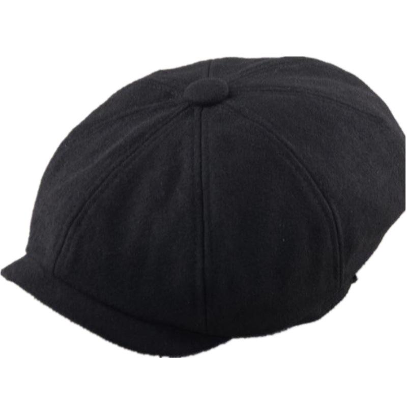 Winter Woolen Cap British Retro Cap Big Face Small Hat Big Head Circumference Batch