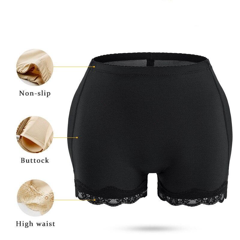 Butt Lifter spodnie damskie sztuczne pośladki pulchne biodra duży rozmiar majtki modelujące sylwetkę koronkowe fałszywe tyłek z podkładką bokserki bielizna modelująca szorty