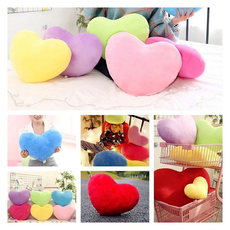 Soft And Cuddly Heart-shaped Plush Pillow For Teens And Adults