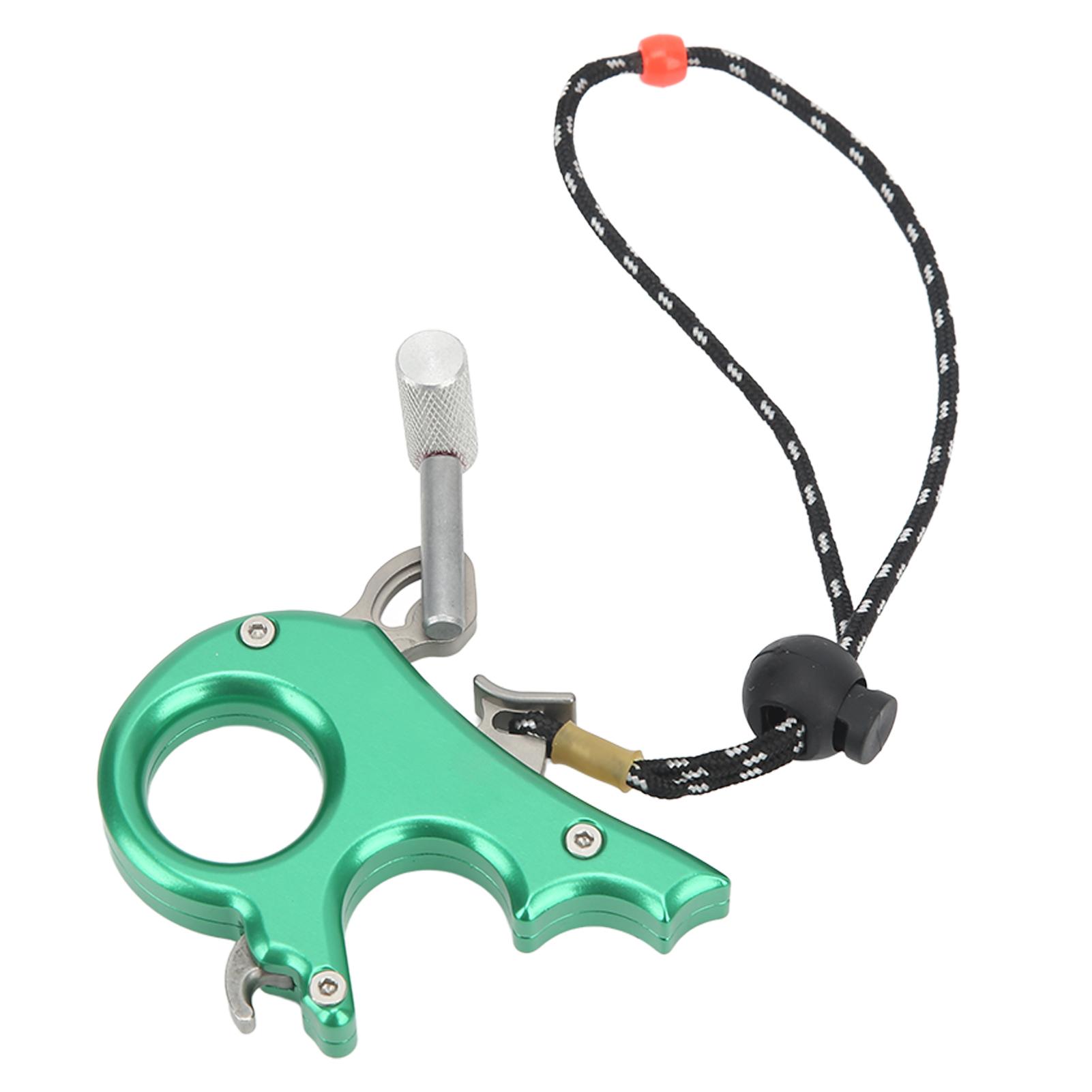 Boogschieten Duimtrekker Aluminiumlegering Compound Boog Ontgrendelingshulpmiddelen 3 Vingergreep Tang voor Buiten Jagen Schietaccessoires