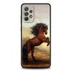 Horse Animal Silicone Case For Samsung Galaxy A32 A52 A13 A22 A72 A51 A71 A41 A11 A31 A21S 5G Luxury Phone Cover Shell Funda Bag